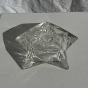 Bougeoir étoile en verre vintage D13