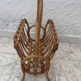 Bamboo magazine rack