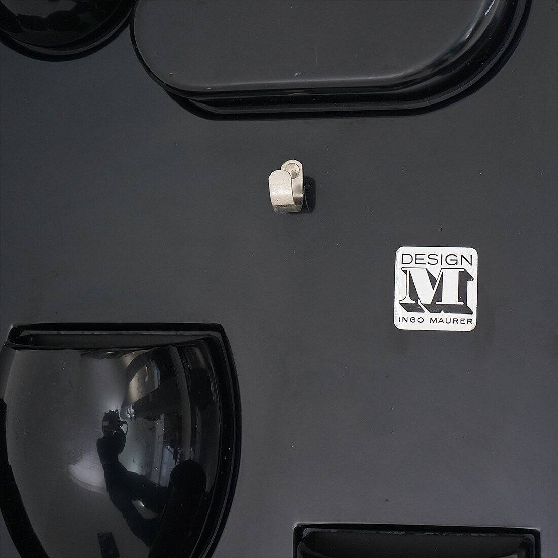 Wall organiser plateau Uten.Silo black by Dorothee Maurer Becker for Design M, 1960s