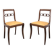 Paire de chaises style anglais