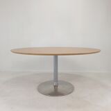 Oval dining table by Pierre Paulin for Artifort