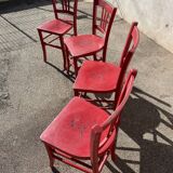 Set of 4 painted luterma bistro chairs