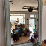 Antique mercury mirror with patina