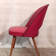 Red Bauhaus armchair by Thonet, 1950s-60s.