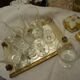 Elegant set of 8 Baccarat wine glasses