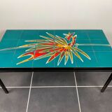 Vintage ceramic coffee table 1960