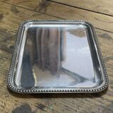 Small rectangular and beaded silver metal top