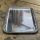 Small rectangular and beaded silver metal top