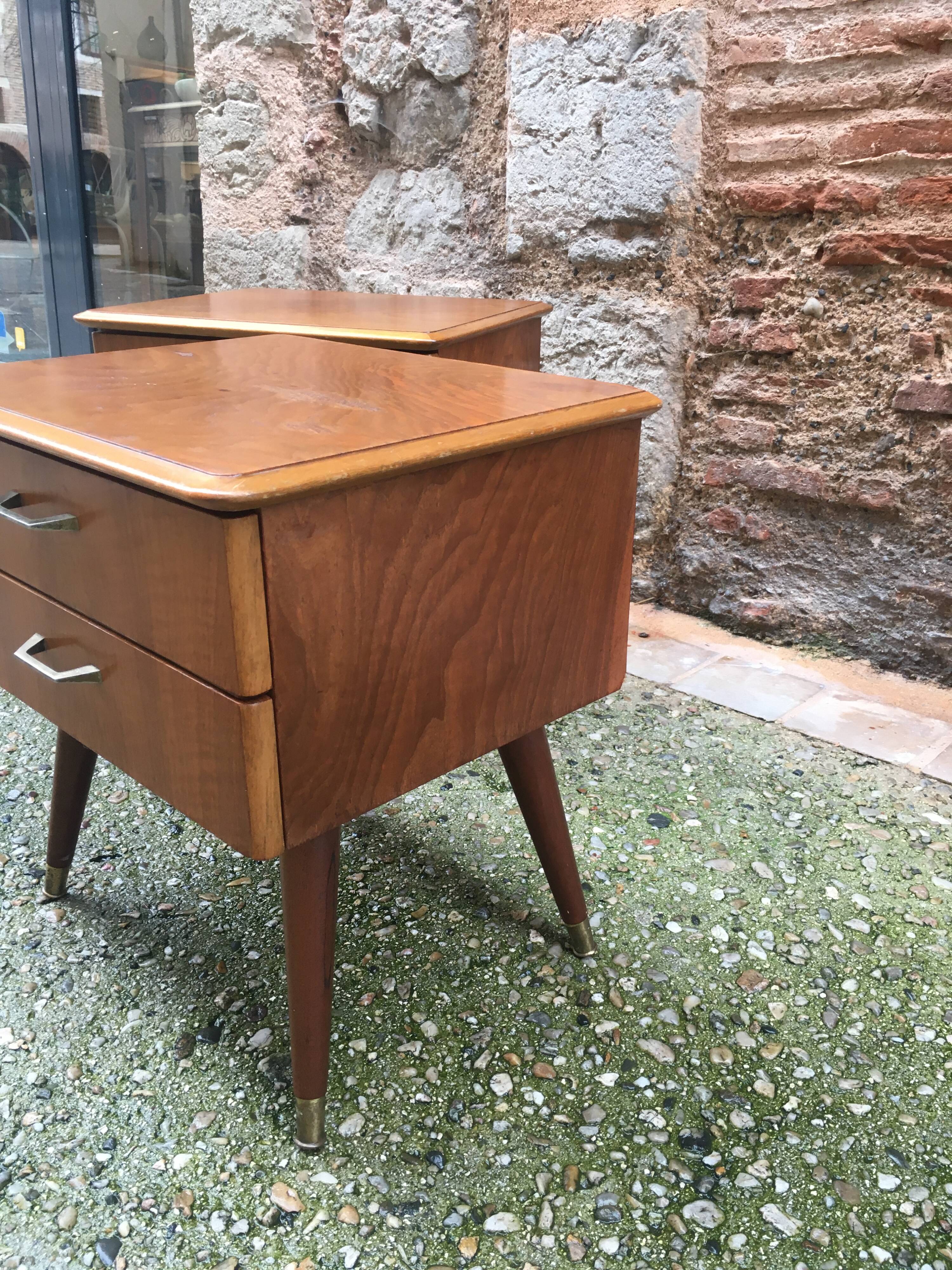 Pair of bedside feet compass