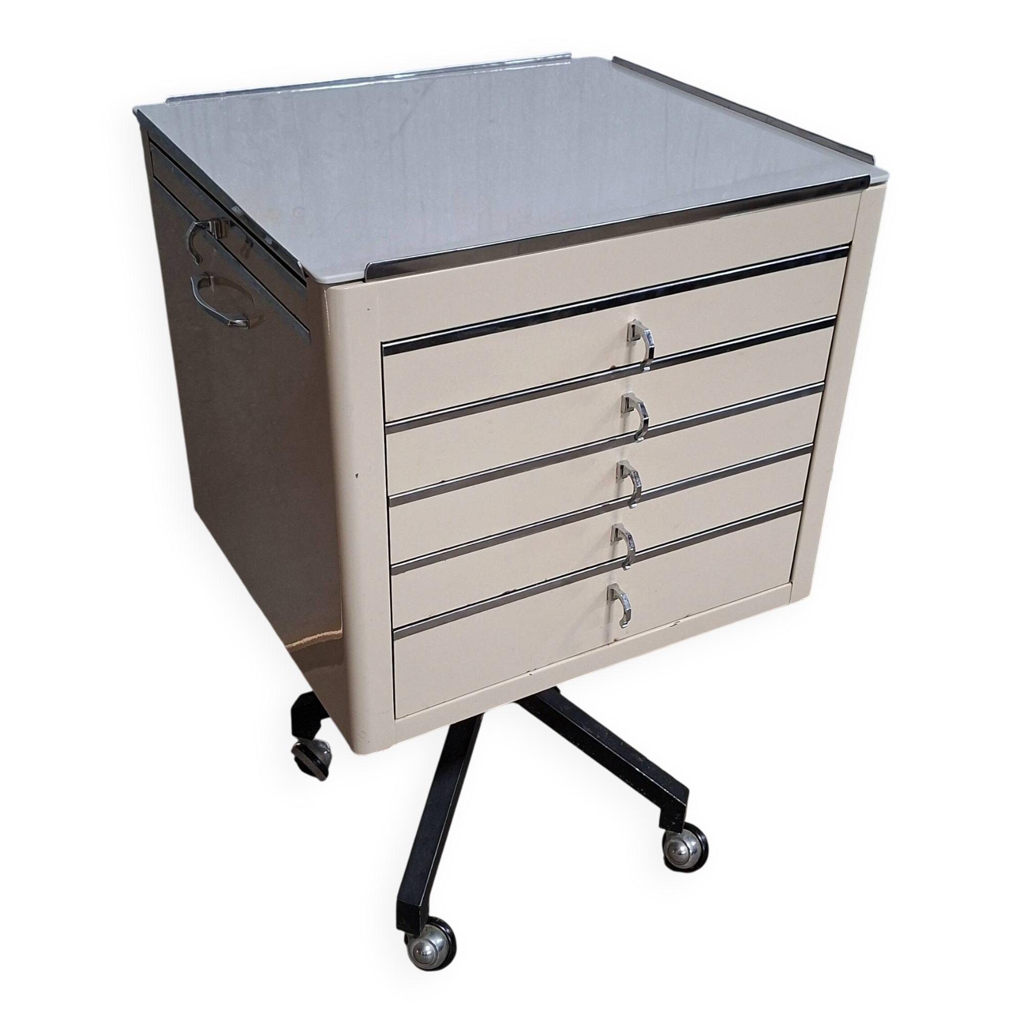 Meuble dentaire Baisch / meuble médical / caisson à roulettes
