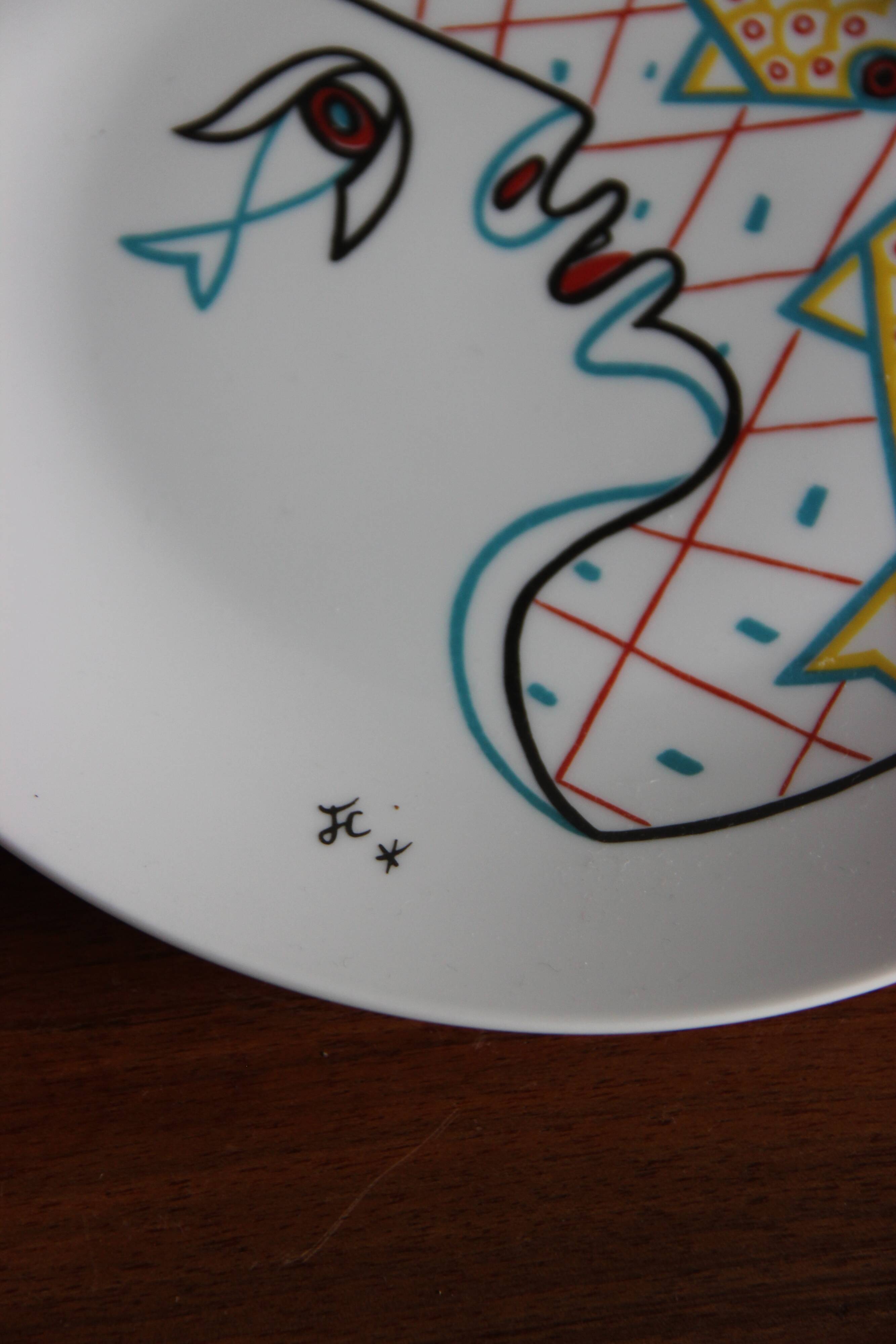 Jean Cocteau porcelain plate