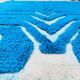 Traditional handmade pure wool rug, size 150 x 250 cm