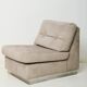Chauffeuse grise, Jacques Charpentier, Roche Bobois, années 1970