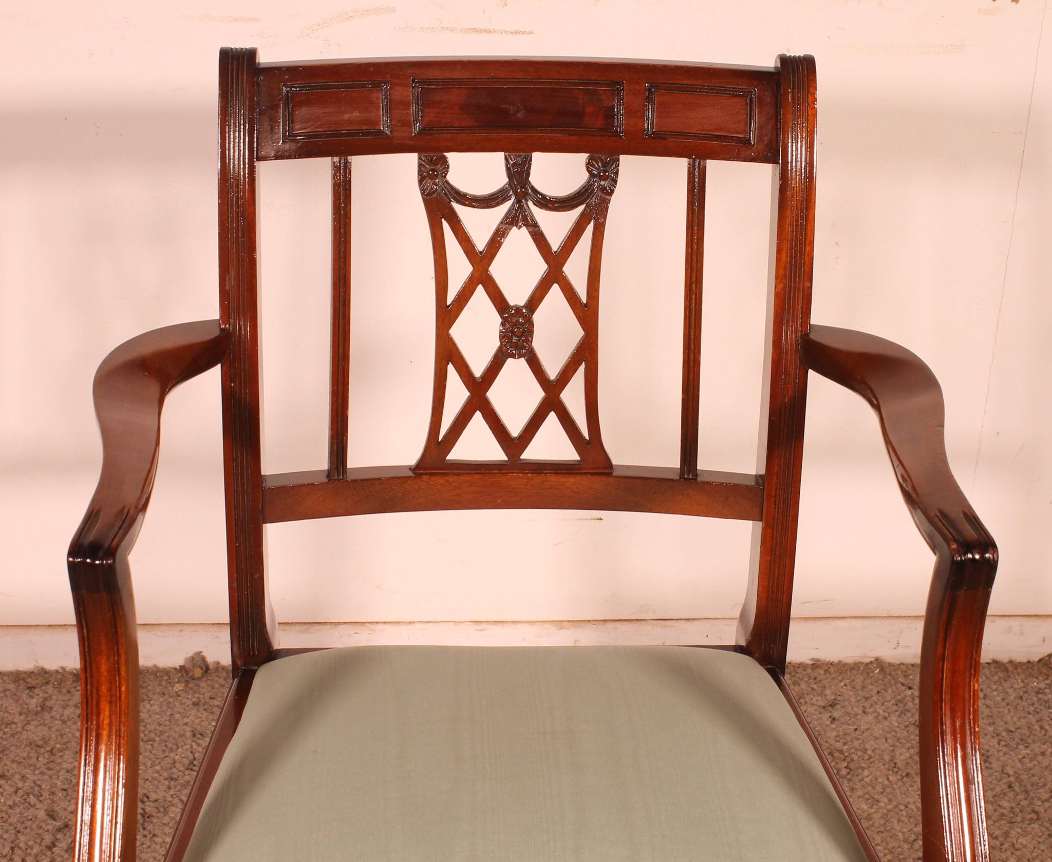 office chair or other Hepplewhite style in mahogany