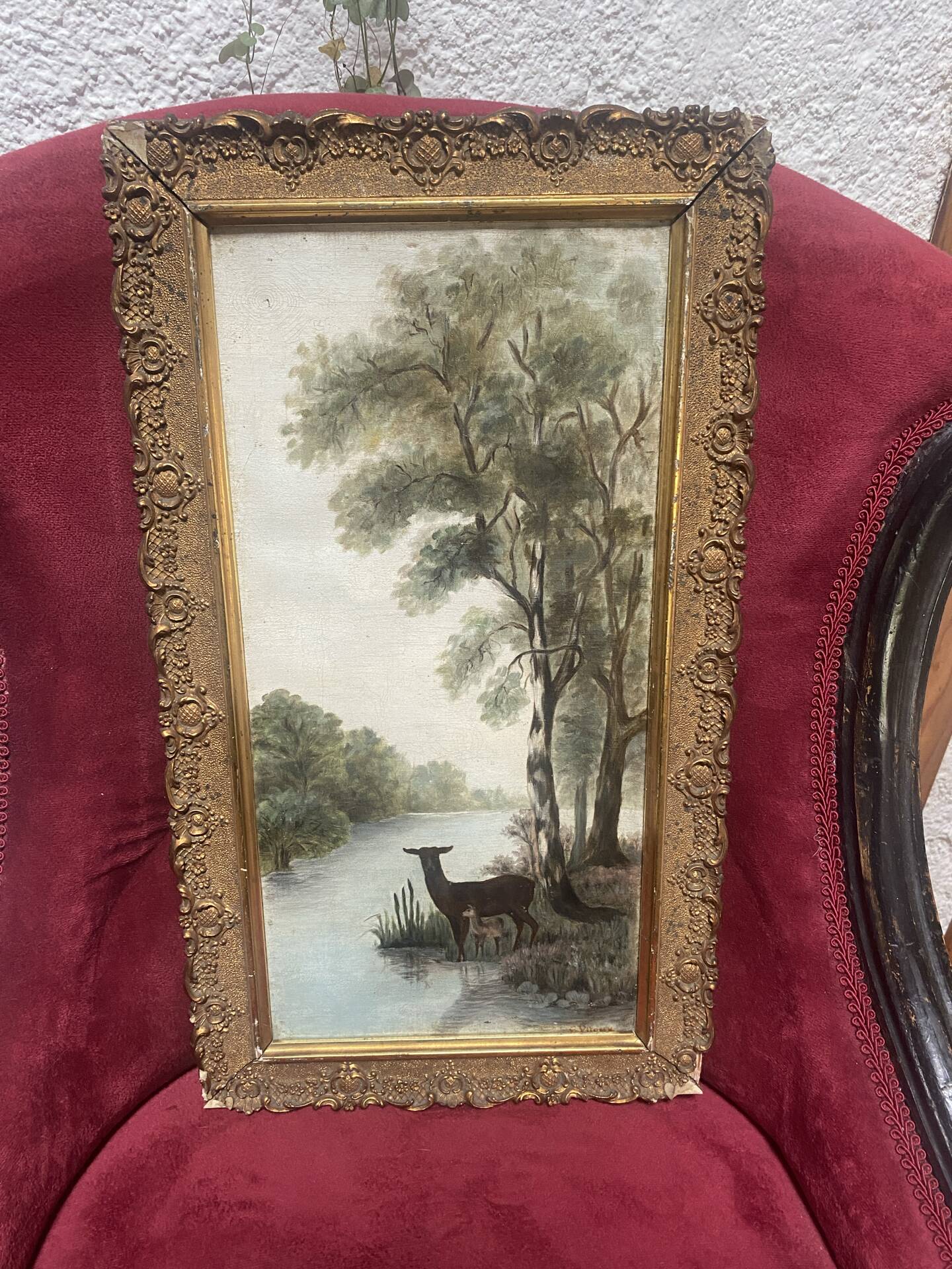 Huile sur toile signée ancienne