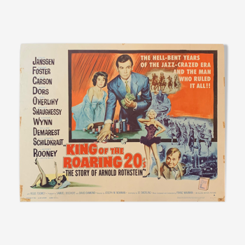 Original poster American vintage movie 1960' popular