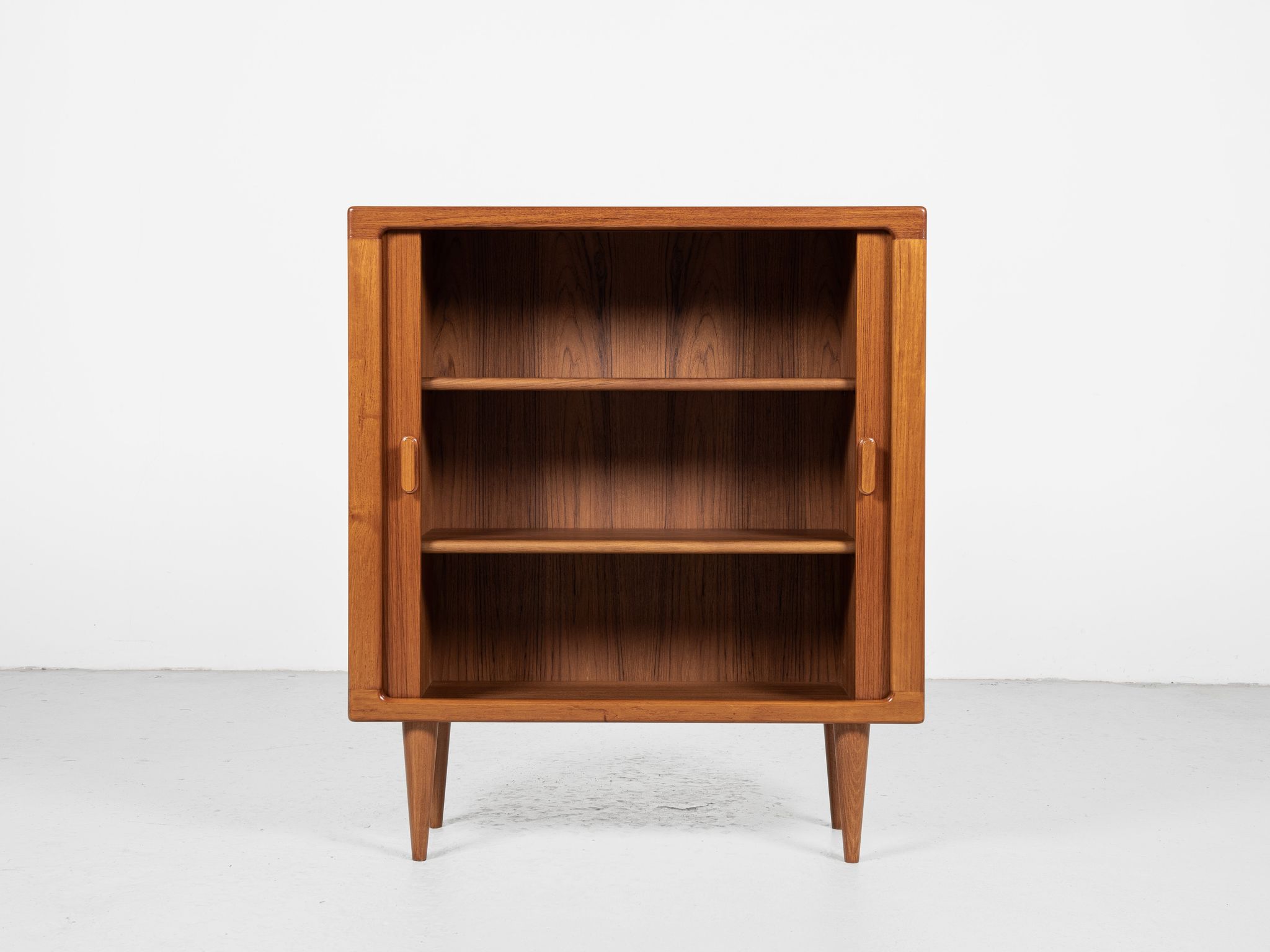 Midcentury Danish cabinet in teak with tambour doors by Dyrlund 1960s