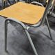 Lot of 18 vintage stackable bistro chairs 1970