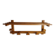 Wooden coat rack, 5 hooks, 74 cm