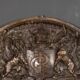 Antique 19thc cast bronze mirror, royal insurance company c.1880