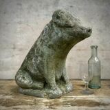 Concrete garden pig