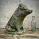 Concrete garden pig