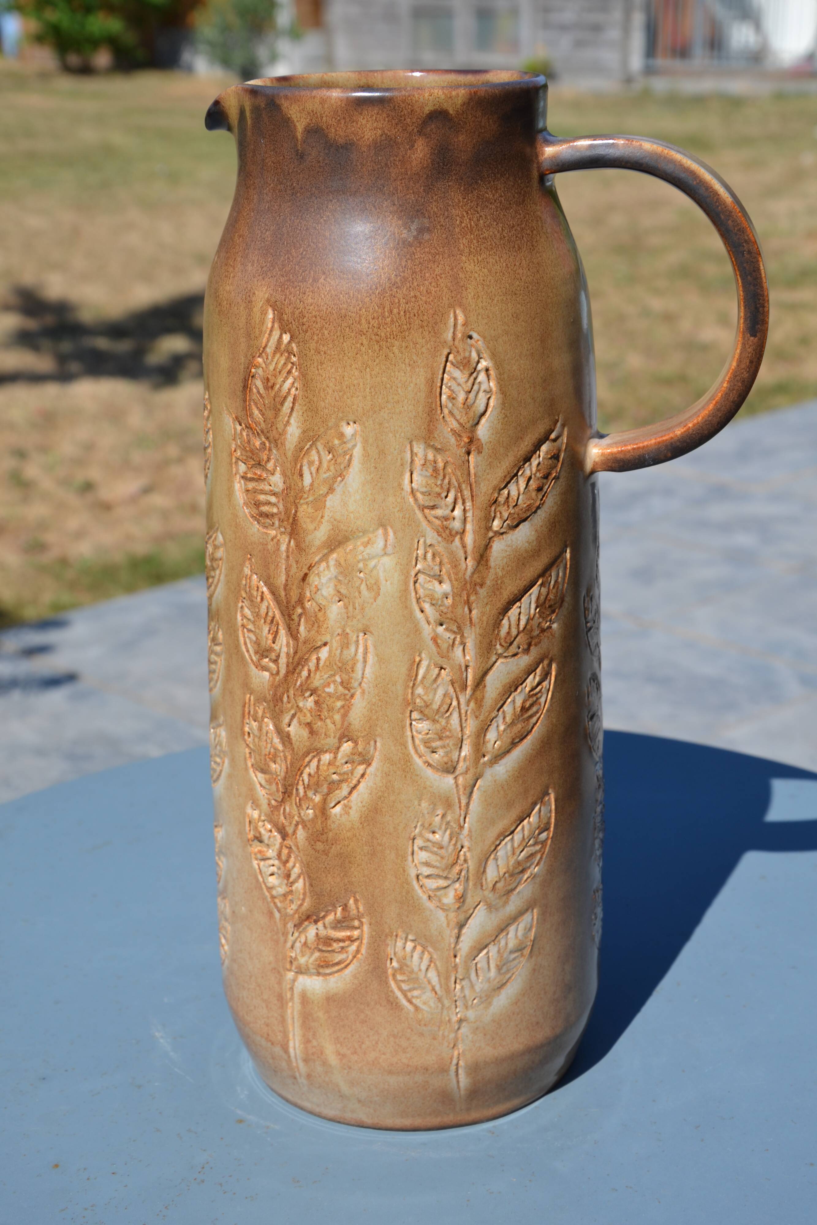 Vase/jug Denise and Michel Pointu "art ceramic high fire"