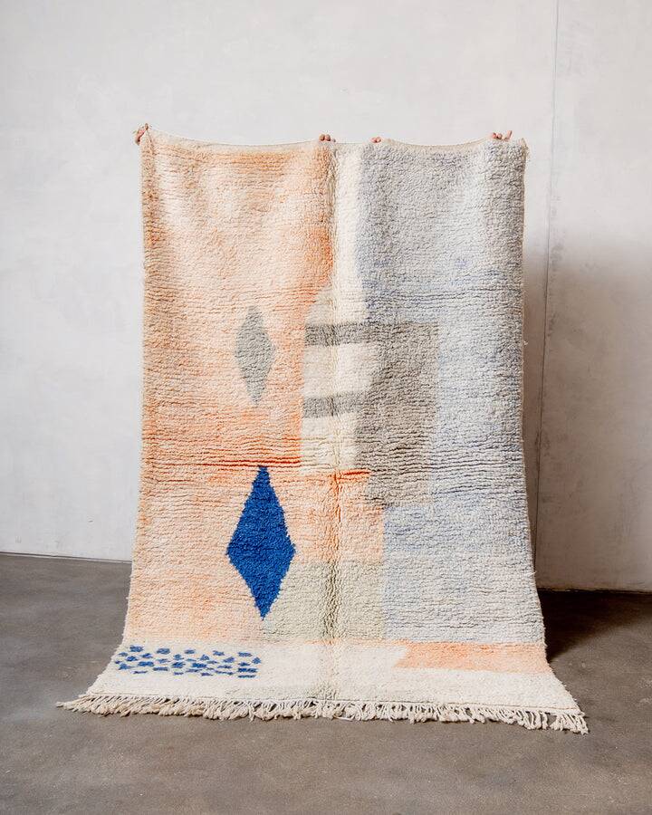 Tapis beni ouarain traditionnel fait main