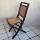 Wooden folding chair