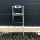 Lot of 2 high folding chairs in lucite