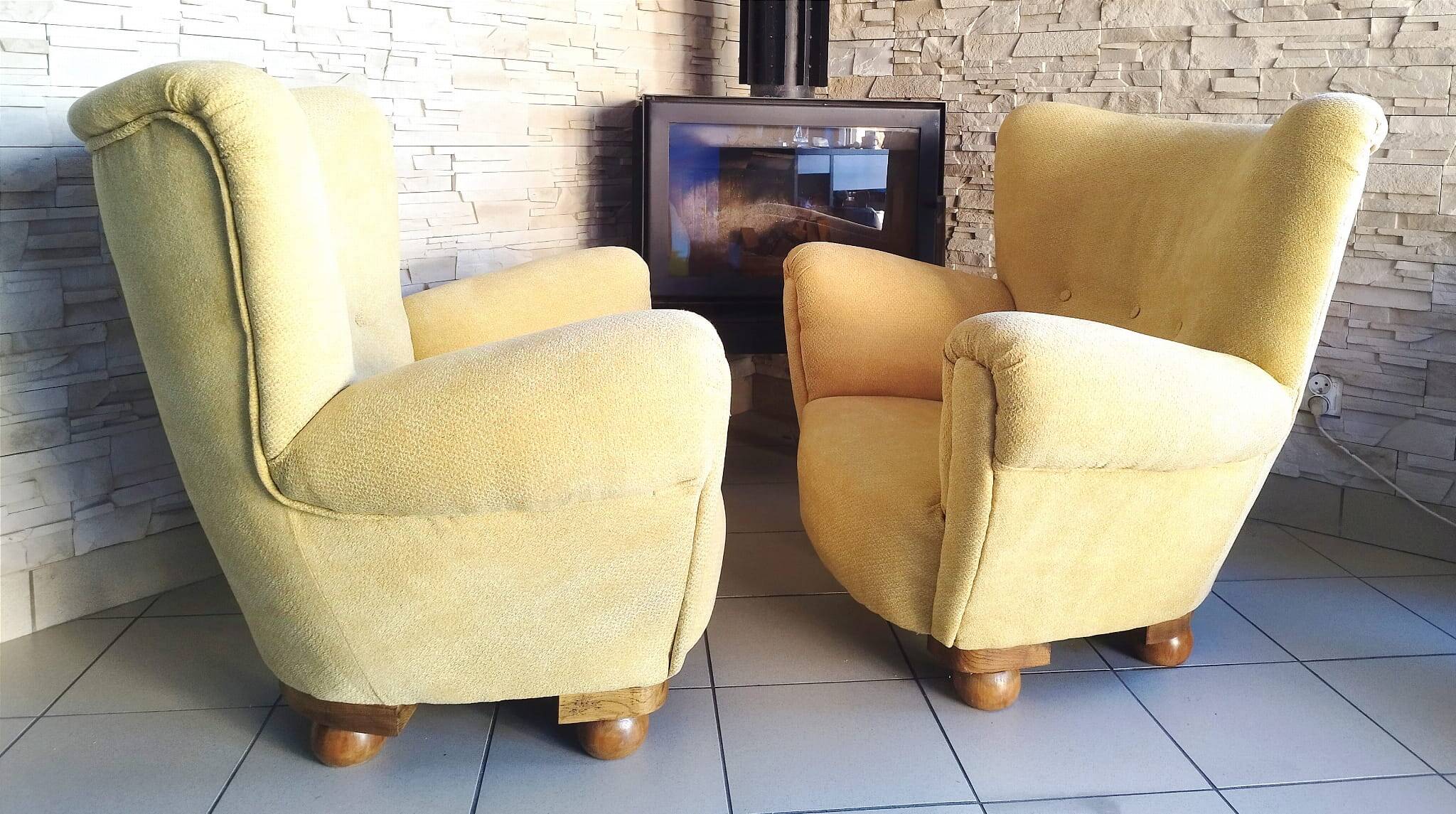 Armchairs Czehoslovakia, 1960s, Set of 2