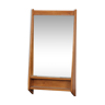 Vintage wooden mirror, design from the Czech Republic, 1960 38x70cm