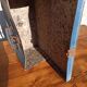 Set of 3 old cardboard suitcases
