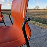 Set of 2 Matteo Grassi leather chairs