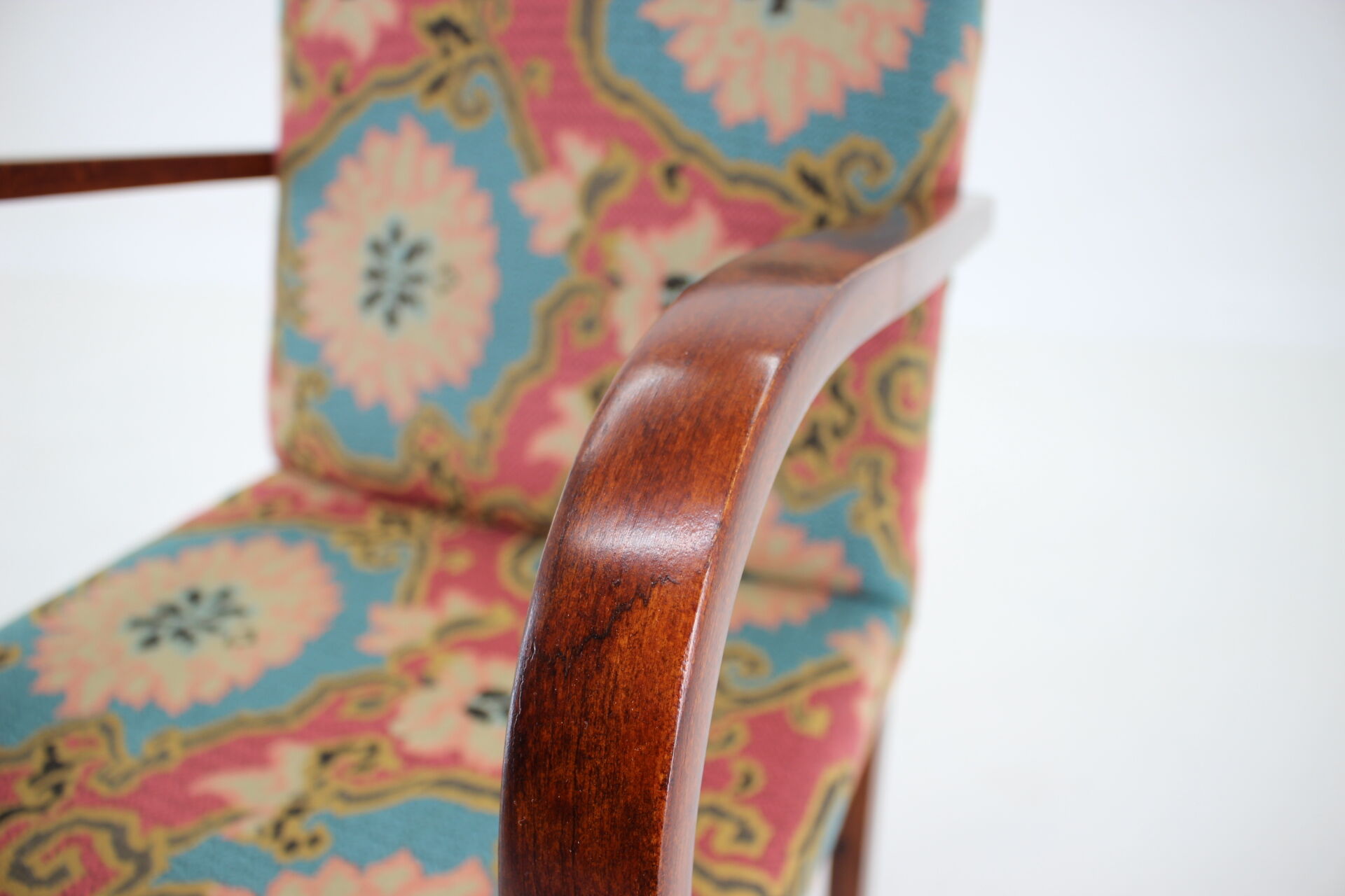 1930s Bentwood Beech Armchair ,Czechoslovakia