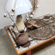 Danish teak ceramic vintage coffee table side table Ox-Art Trioh
