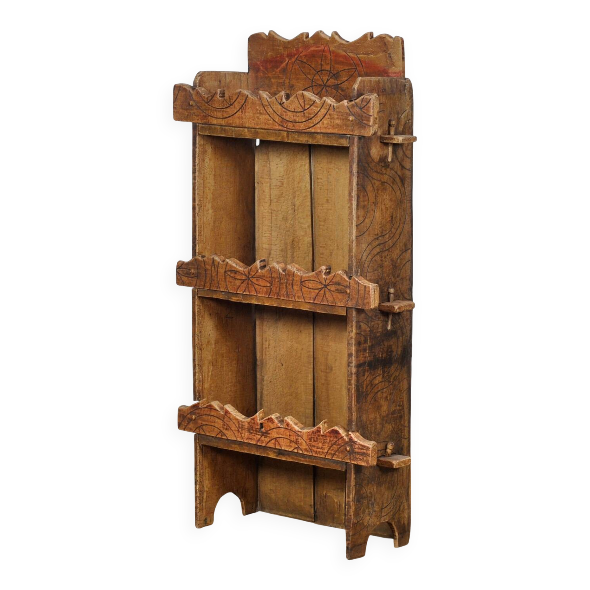 Beech Wabi Sabi cabinet, circa 1850