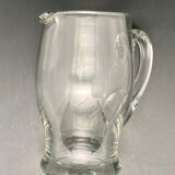 Patterned pitcher in worked glass