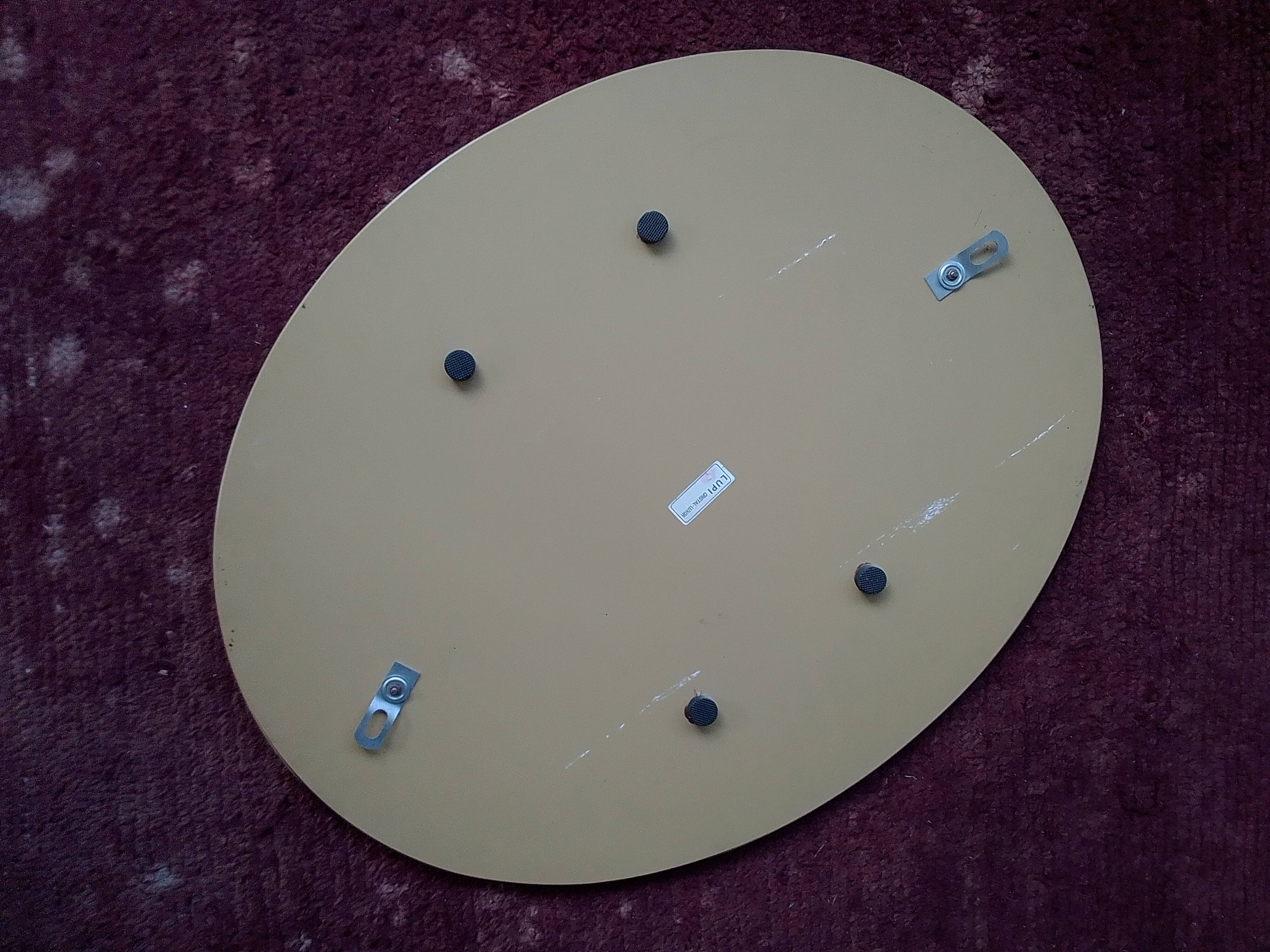 Italian oval mirror by Antonio Lupi for Cristal Luxor