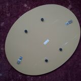 Italian oval mirror by Antonio Lupi for Cristal Luxor