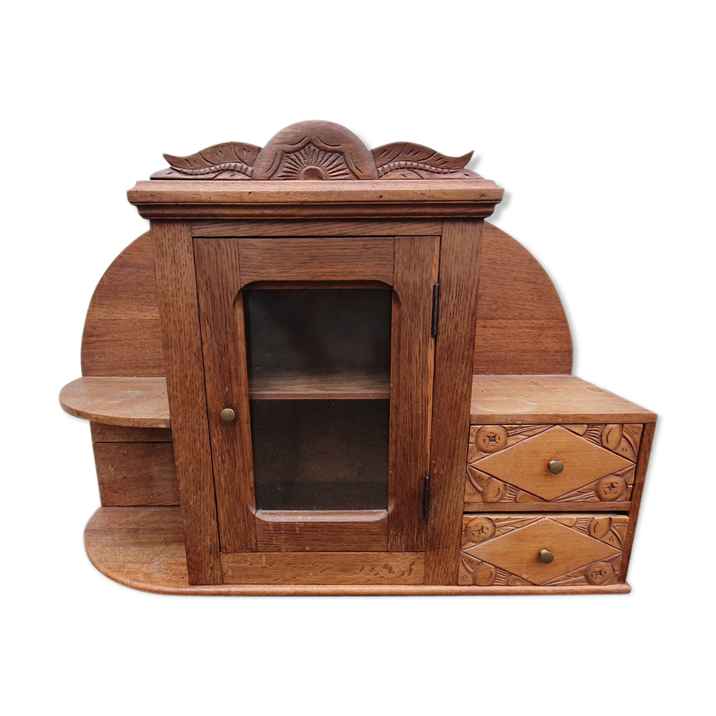 Wall cabinet, wooden, vintage, 1940s