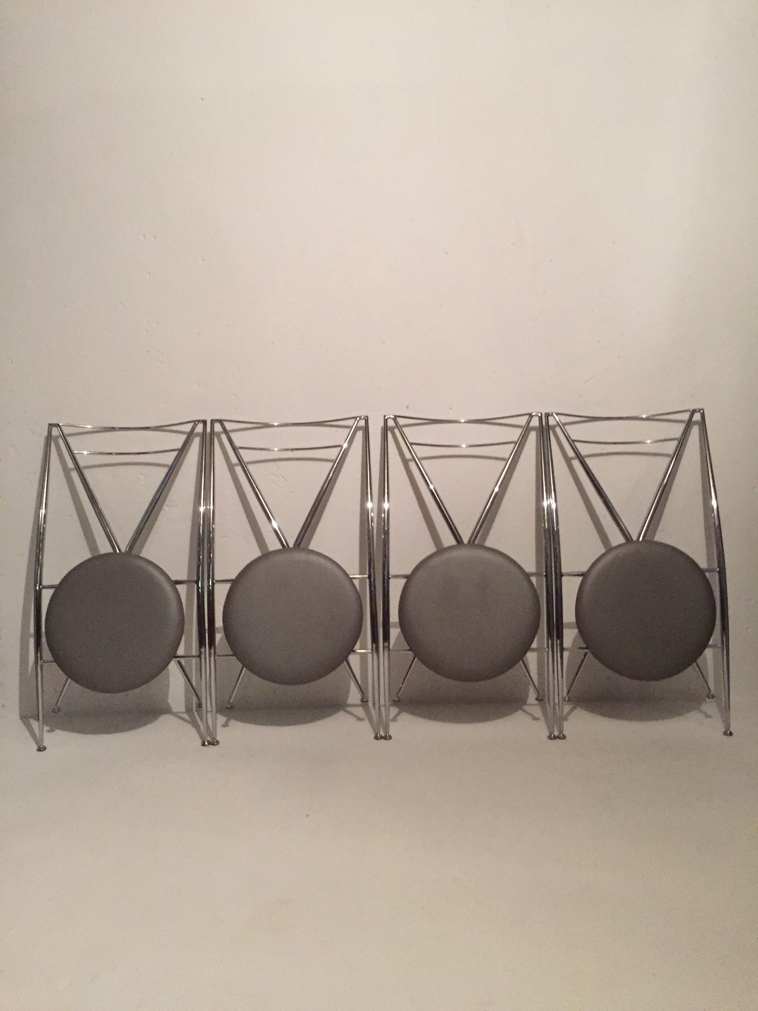 Yamakado, 4 Cinderella folding chairs, design 1987