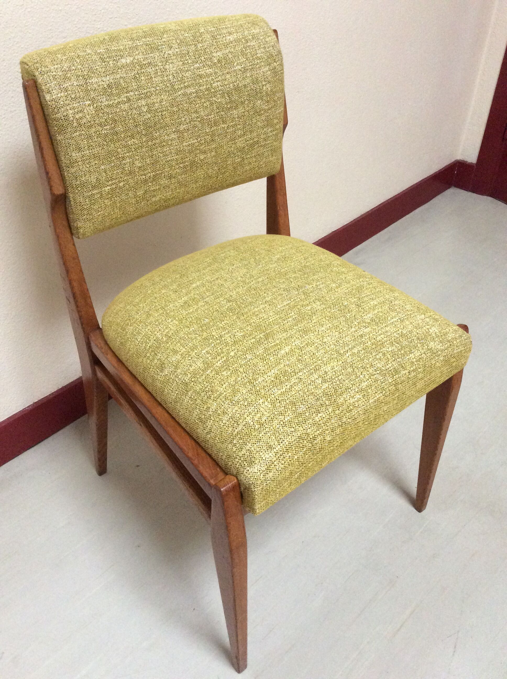 Scandinavian mustard chair 70s