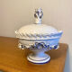 Antique porcelain sweet box from the late 19th century.