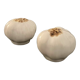 1 salt shaker and 1 pepper white garlic shape