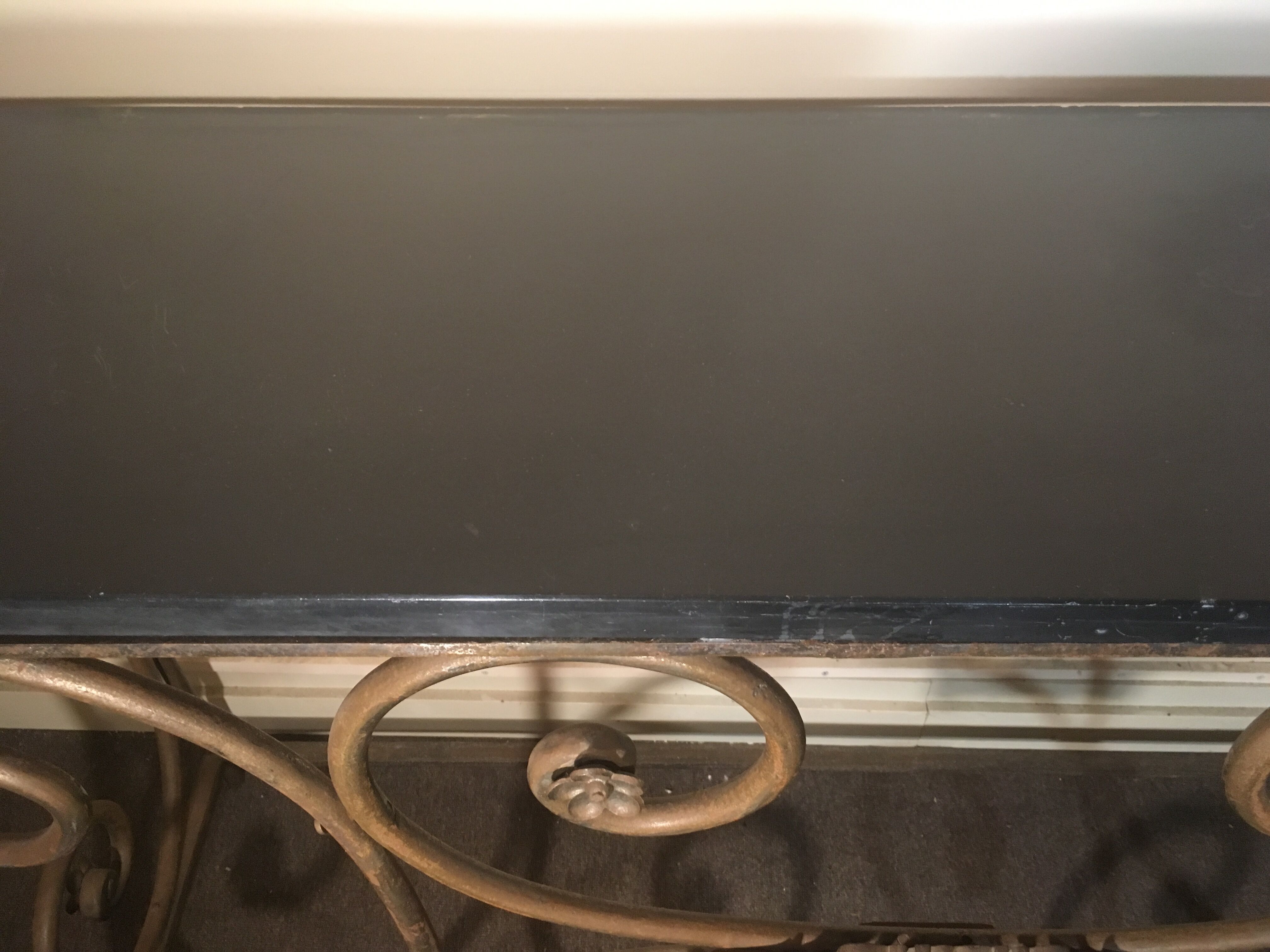 Wrought iron console