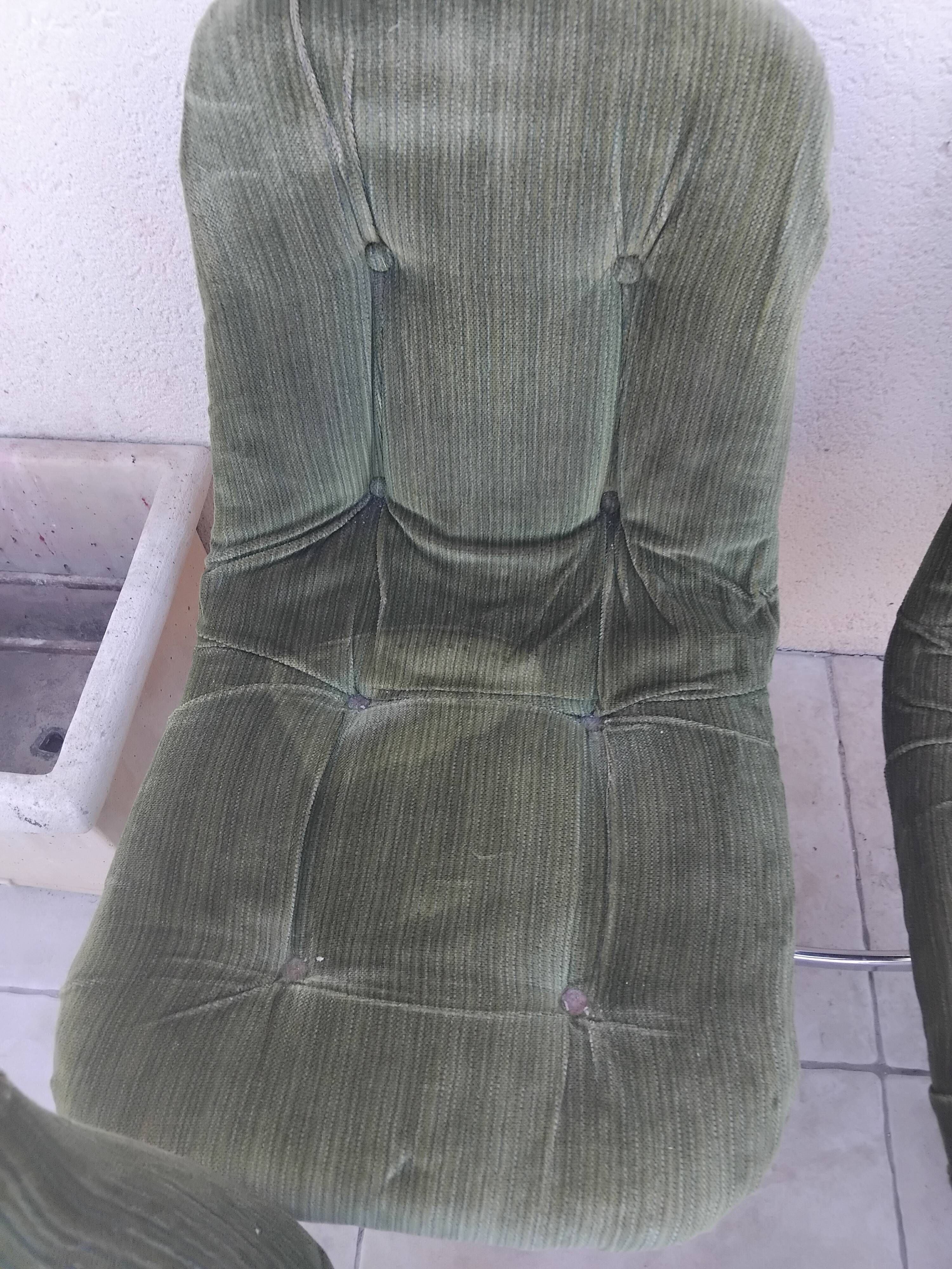 4 chaises vintage GASTONE RINALDI design année 70