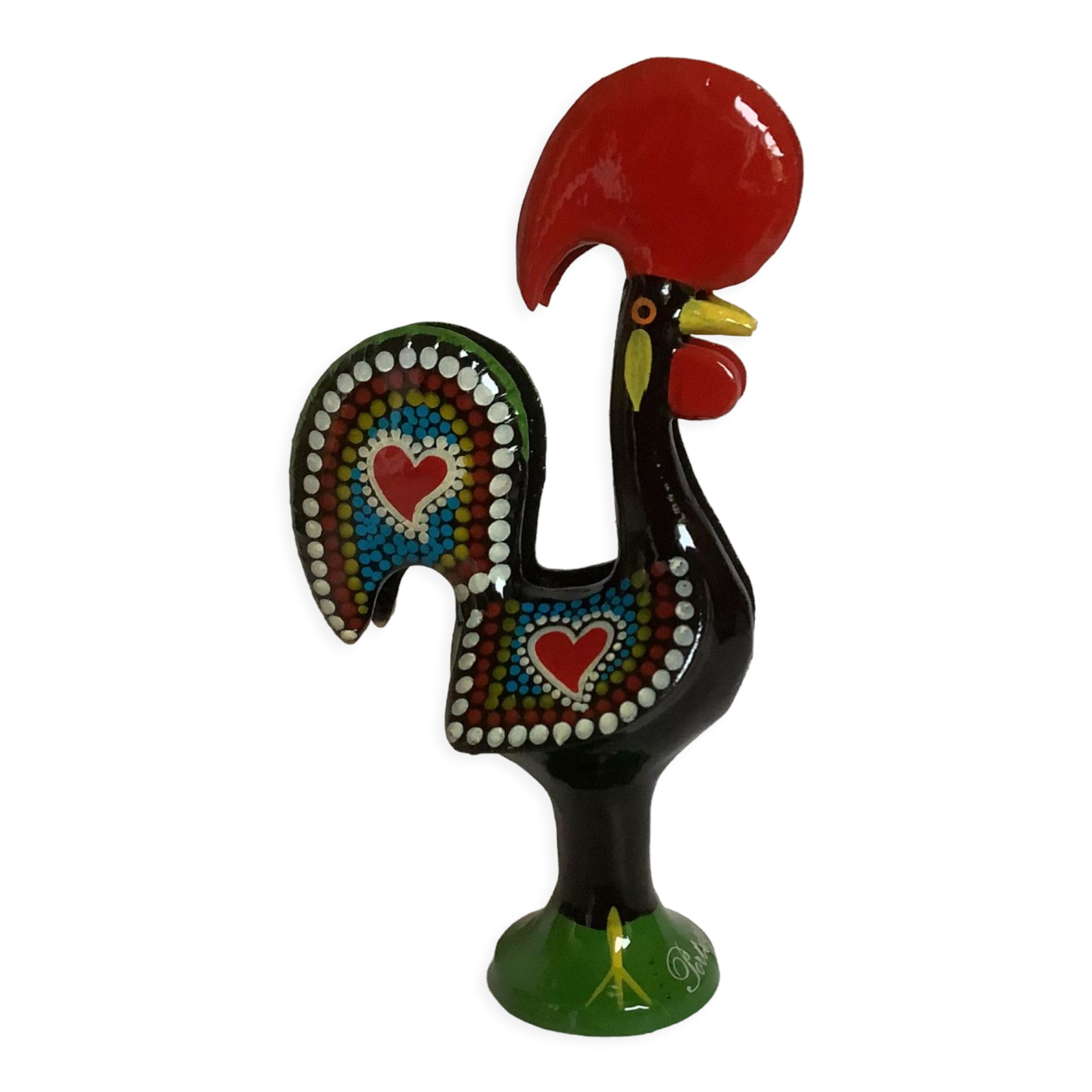 Cast iron rooster letter rack