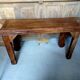 Antique console table in ethnic exotic wood