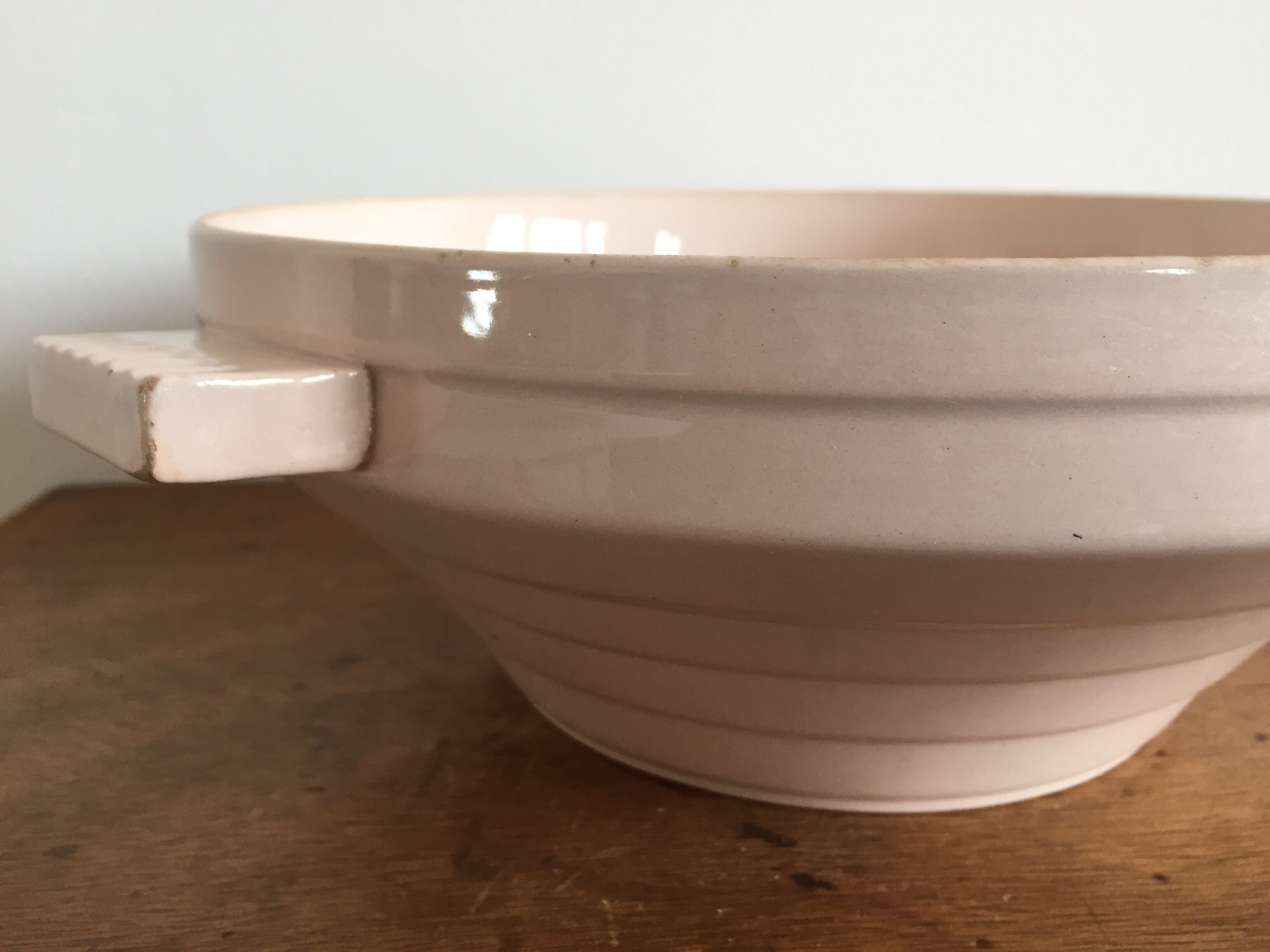 Digoin Bowl pink 1930 Art deco.